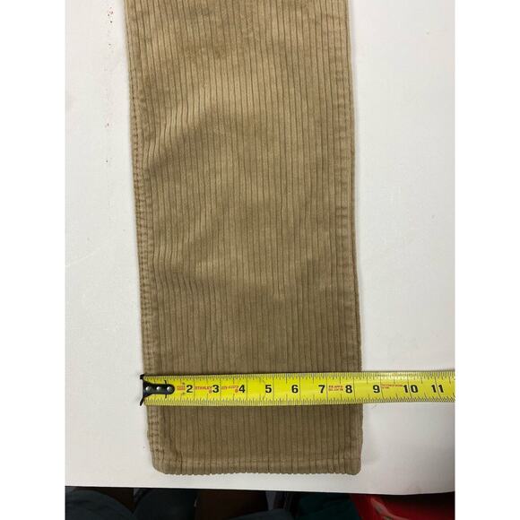 Vintage 70s Brittania Straight Corduroy Pants Teens 28x33 Khaki Beige USA Rare - Picture 10 of 15
